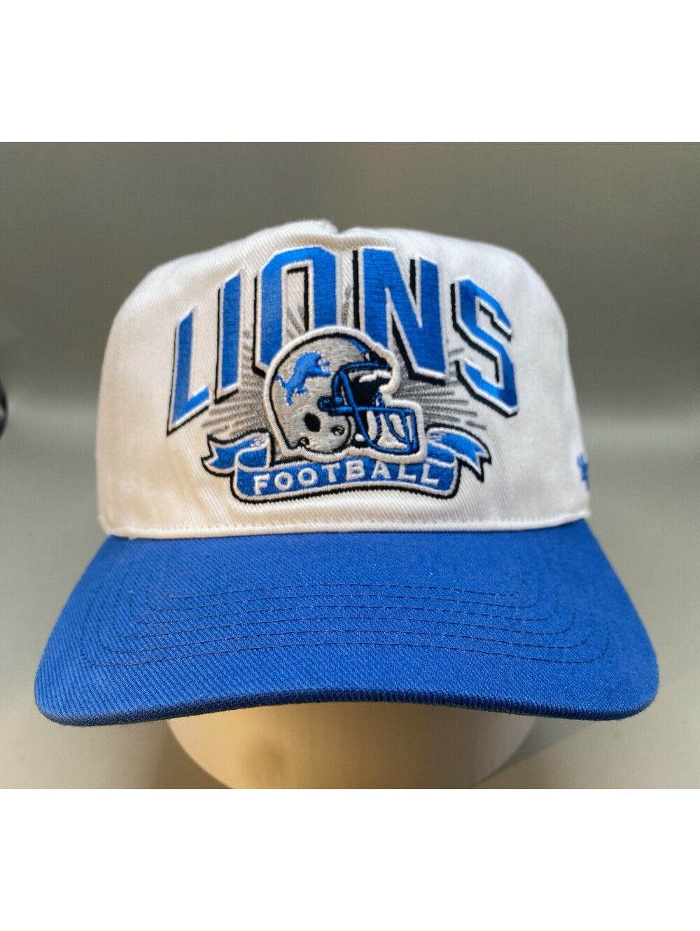 New Blue and White Detroit Lions '47 Brand Snapback Adjustable OSFA